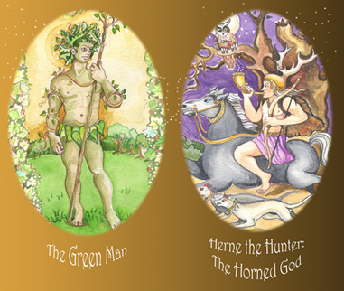 herne green man copy Goddess Cards