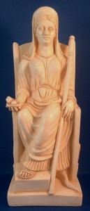 Hestia enthroned front view SS HES 129x300 Gems of the Goddess
